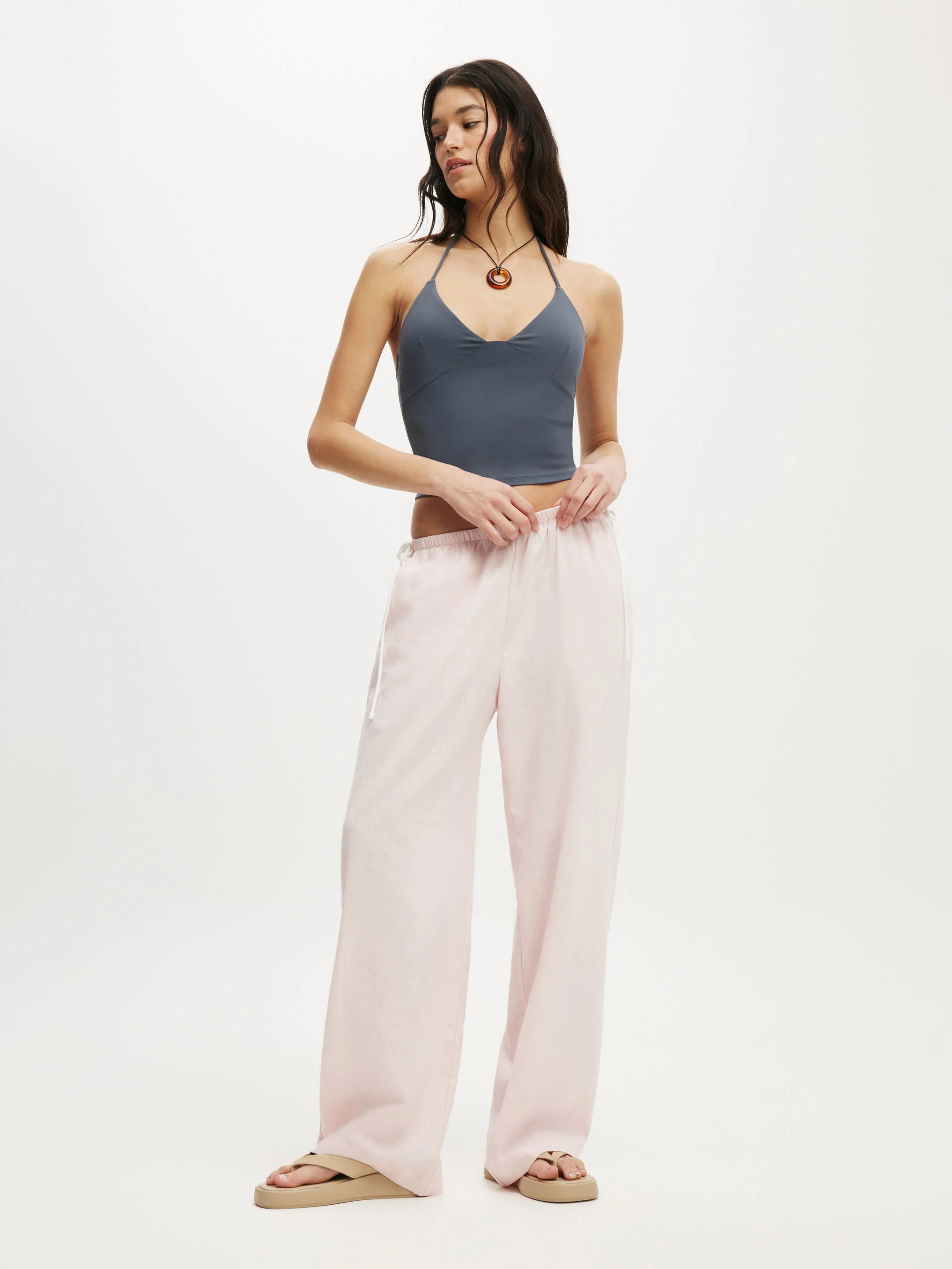 COTTON ON Quần Vải Dài Nữ-Haven Side Tie Pant