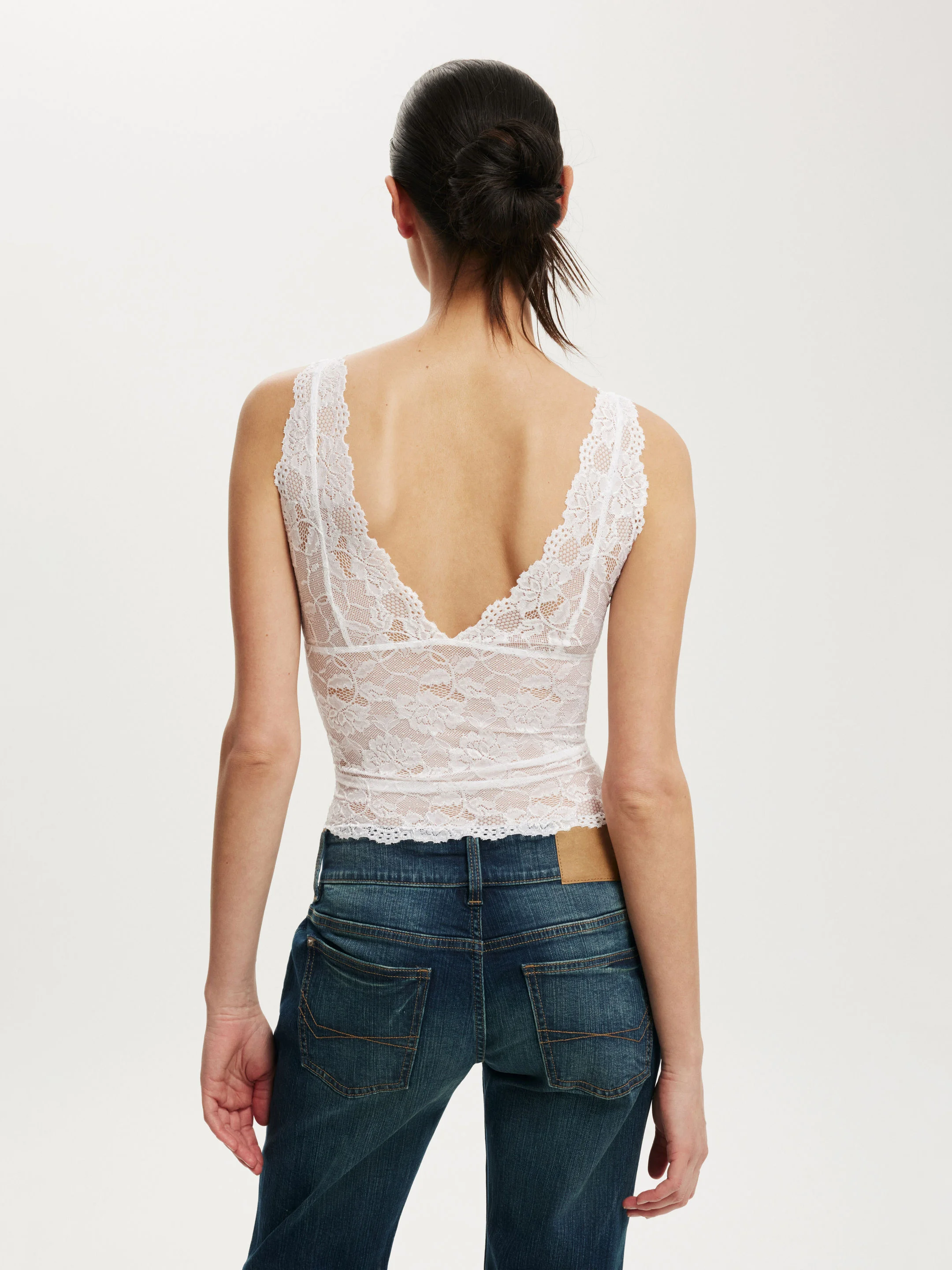 COTTON ON Áo Kiểu Cộc Tay Nữ-Rosie Lace Cami