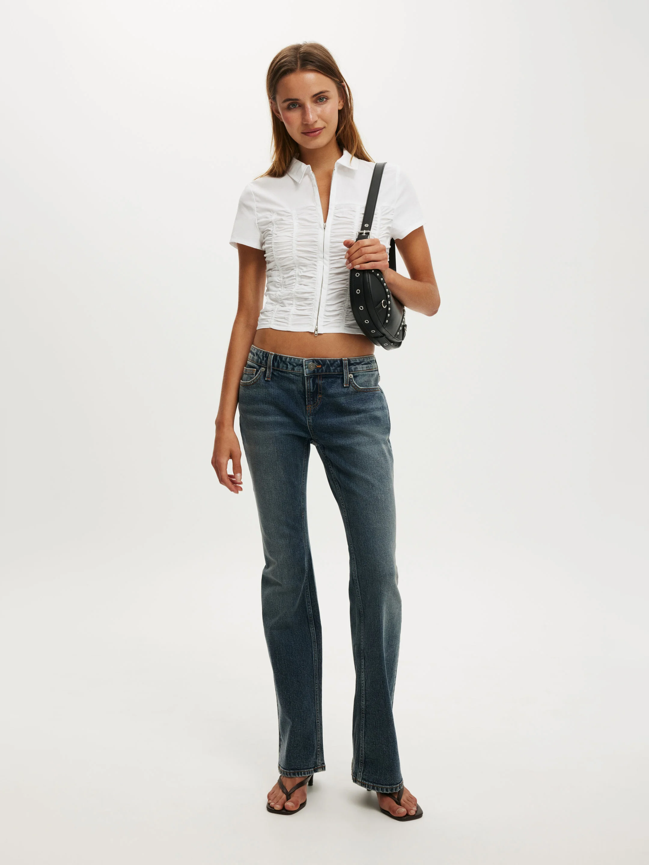 COTTON ON Áo Sơ Mi Ngắn Tay Nữ - Riley Gathered Shirt
