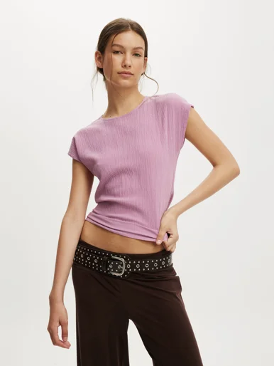 COTTON ON Áo Kiểu Ngắn Tay Nữ - Sandy Short Sleeve