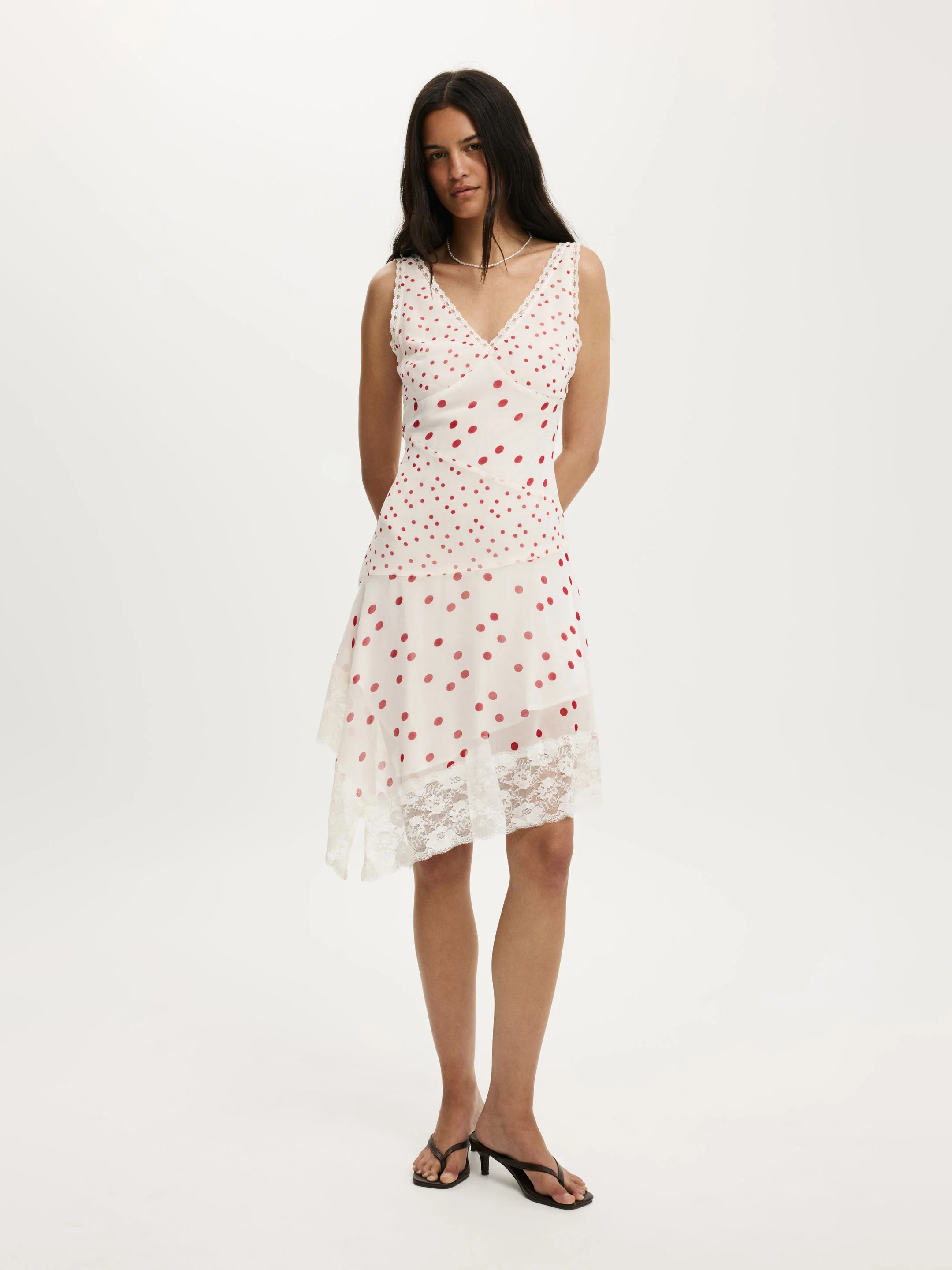 COTTON ON Đầm Midi Nữ - Spliced Lace Dress