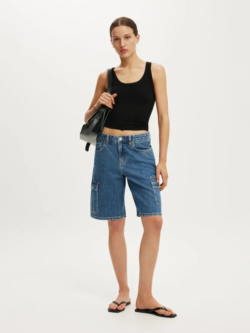 COTTON ON Quần Jeans Ngắn Nữ - Baggy Denim Short