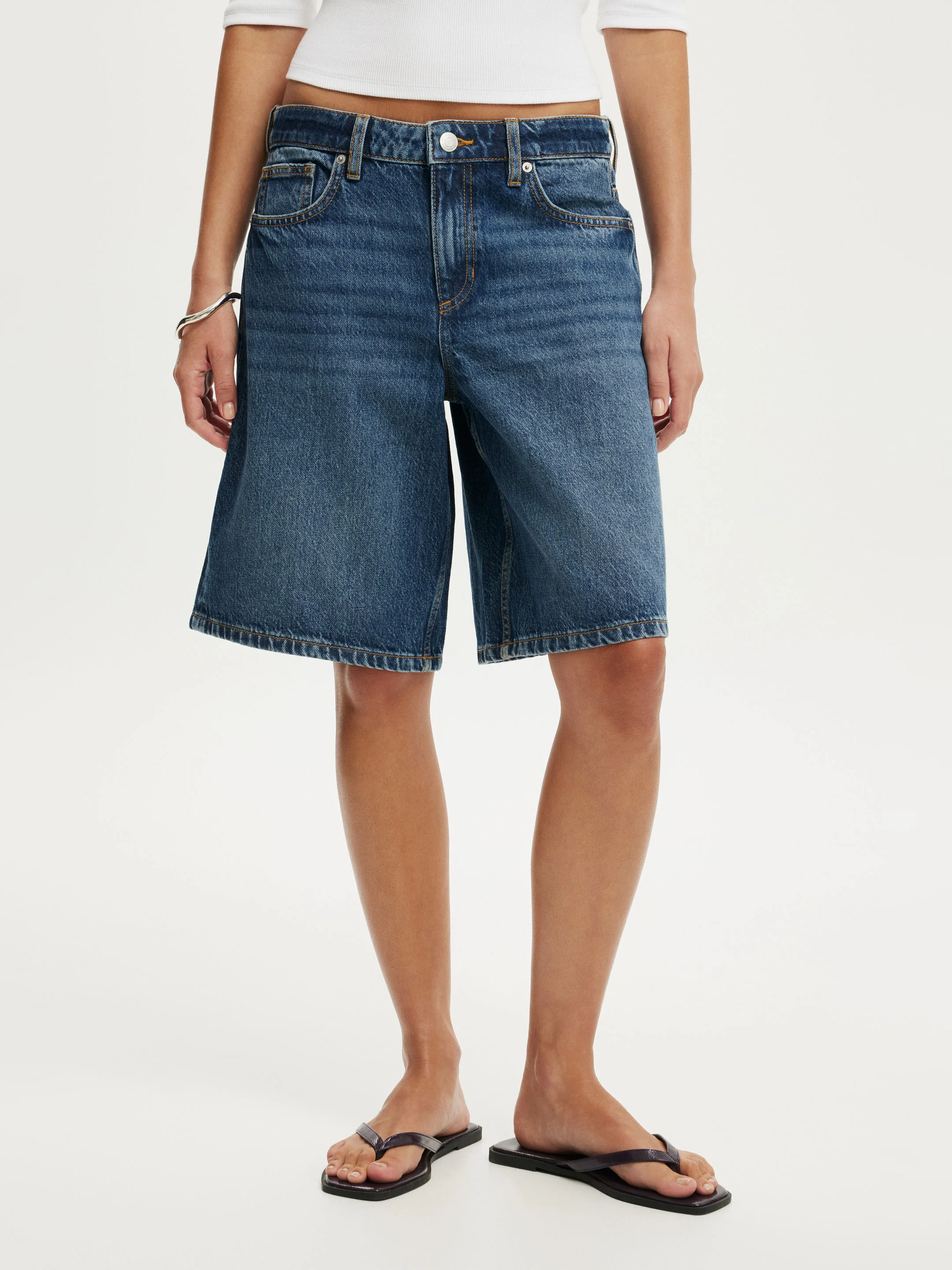 COTTON ON Quần Jeans Ngắn Nữ-Baggy Denim Short