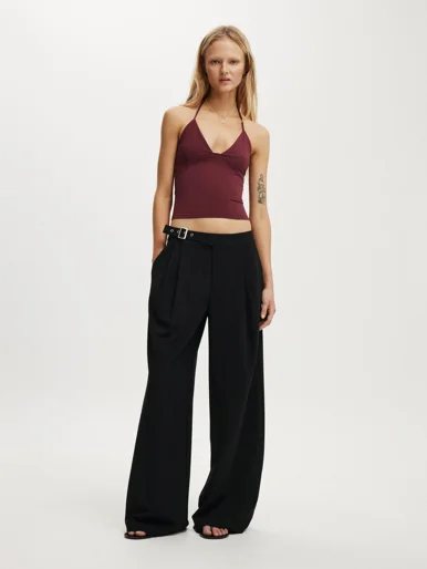 COTTON ON Quần Vải Dài Nữ - Isla Low Rise Suiting Pant