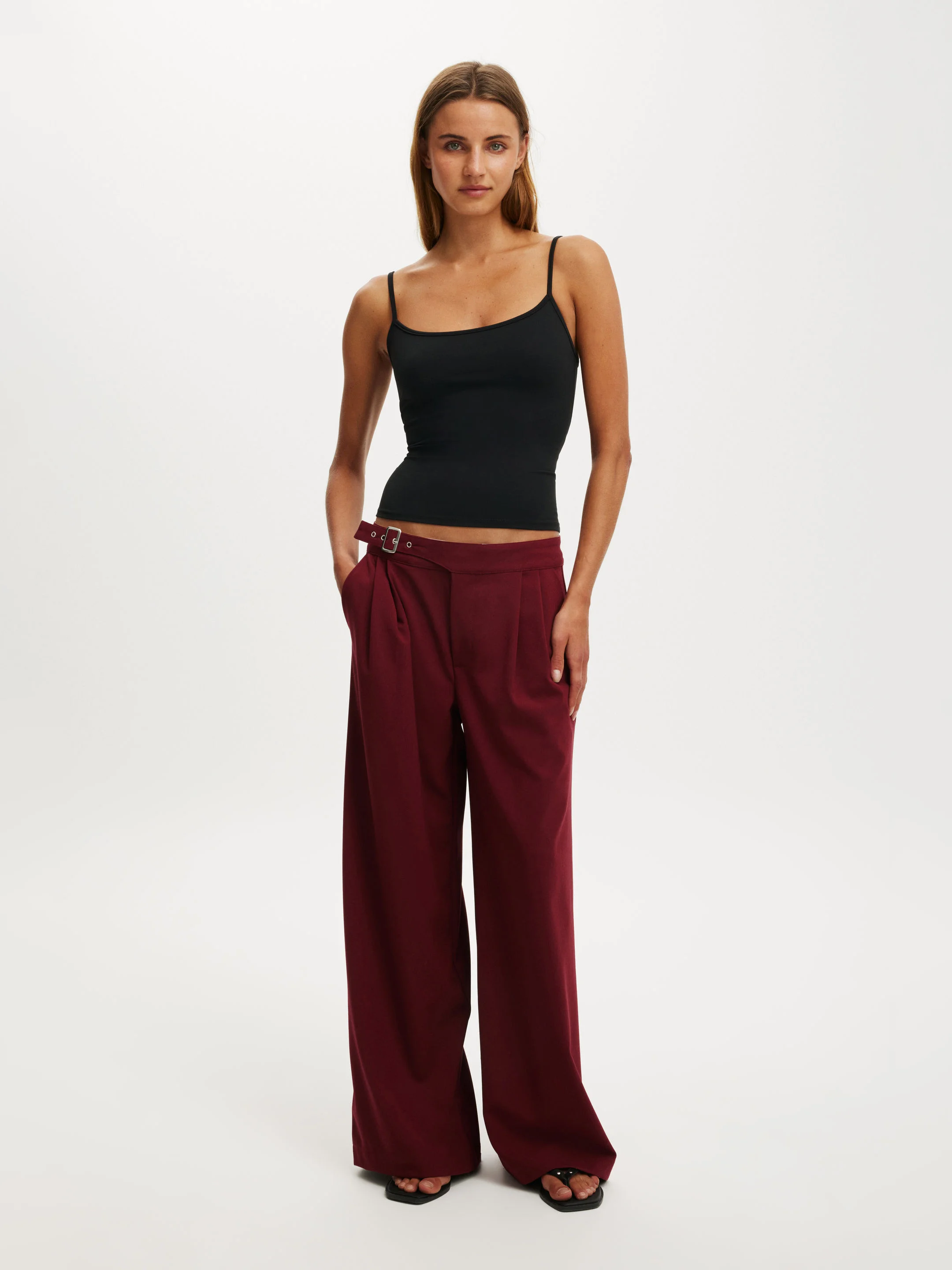 COTTON ON Quần Vải Dài Nữ - Isla Low Rise Suiting Pant