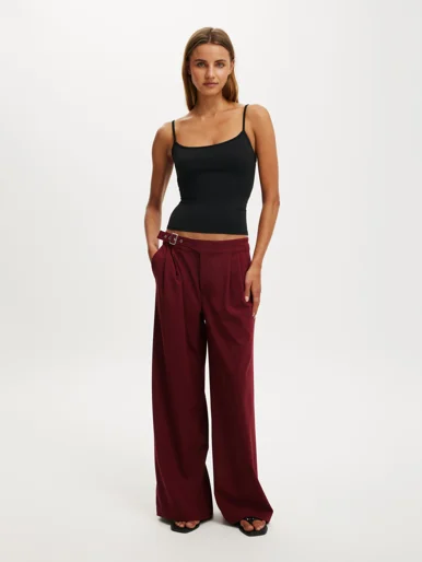 COTTON ON Quần Vải Dài Nữ - Isla Low Rise Suiting Pant