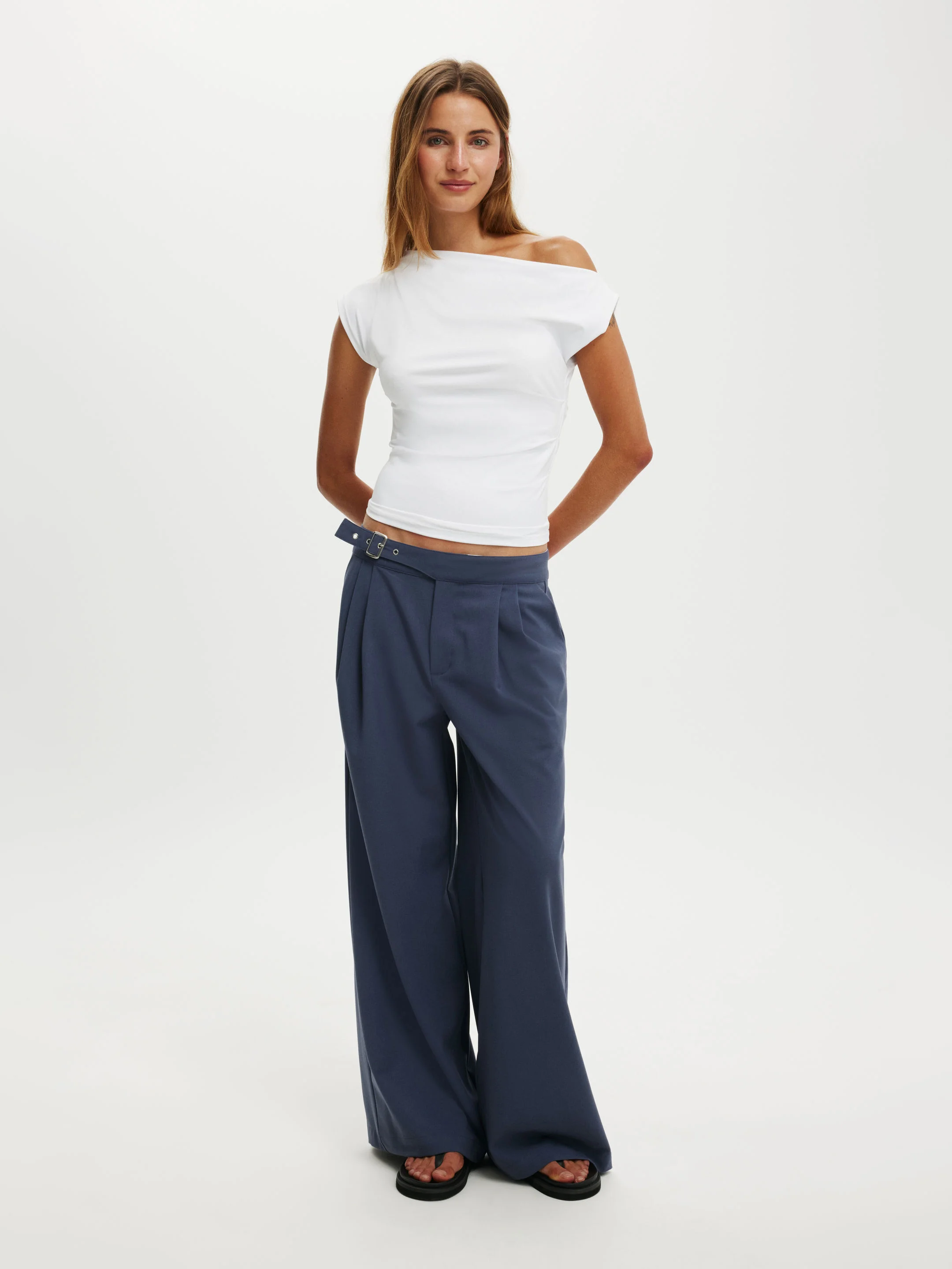 COTTON ON Quần Vải Dài Nữ - Isla Low Rise Suiting Pant