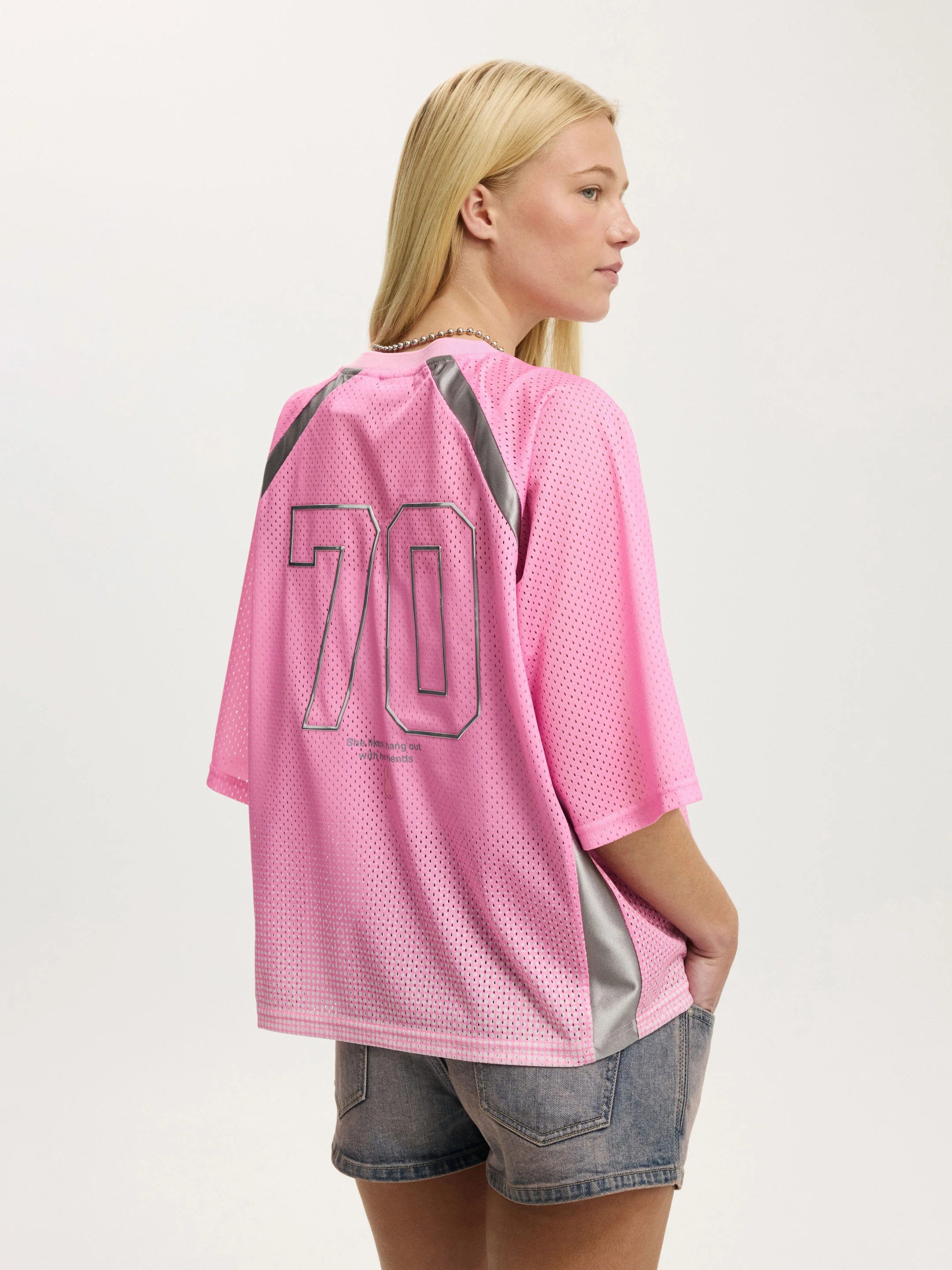 COTTON ON Áo Thun Có Họa Tiết Nữ-Lcn V Neck Regular Cropped Gra