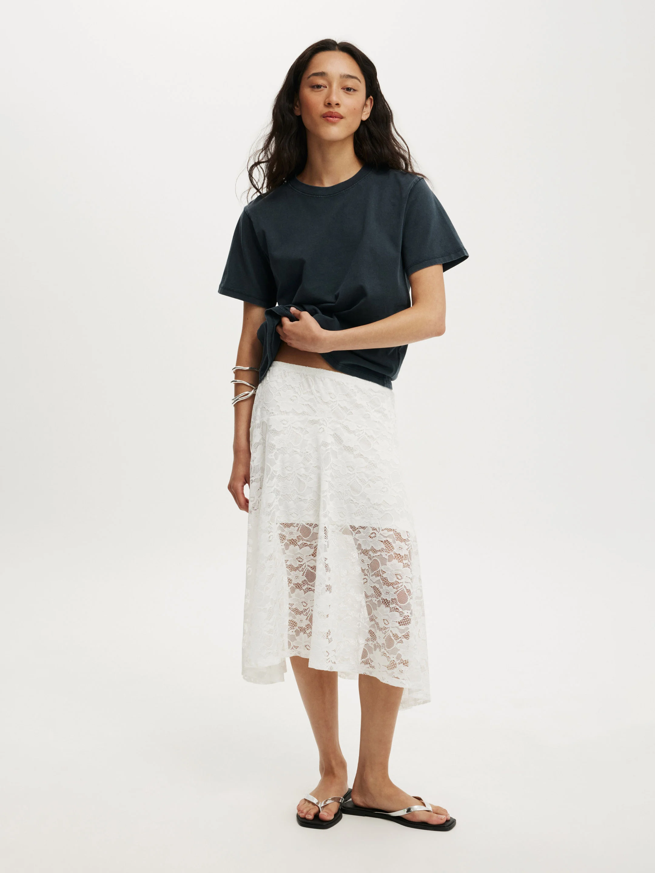 COTTON ON Váy Midi Nữ-Asha Lace Midi Skirt