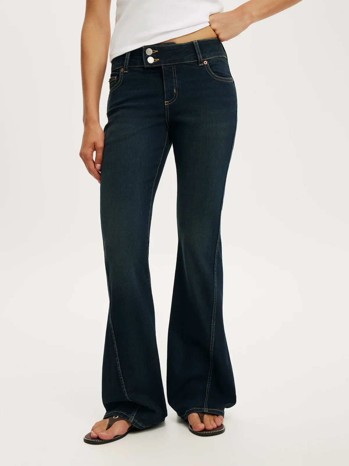 COTTON ON Quần Jeans Dài Nữ - Mid Rise Bootcut Jean