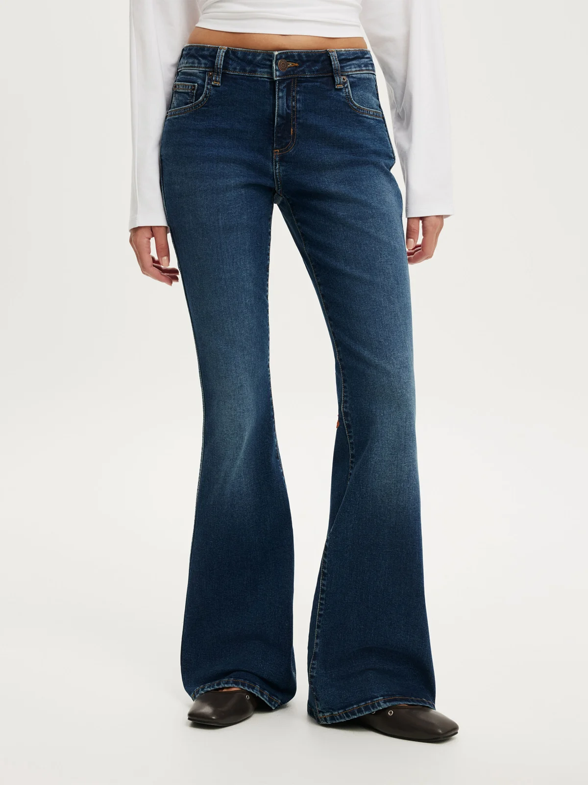 COTTON ON Quần Jeans Dài Nữ - Mid Rise Bootcut Jean