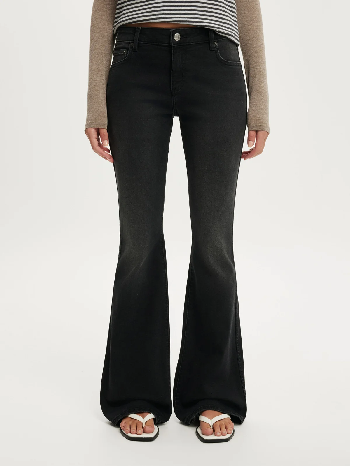 COTTON ON Quần Jeans Dài Nữ - Mid Rise Bootcut Jean