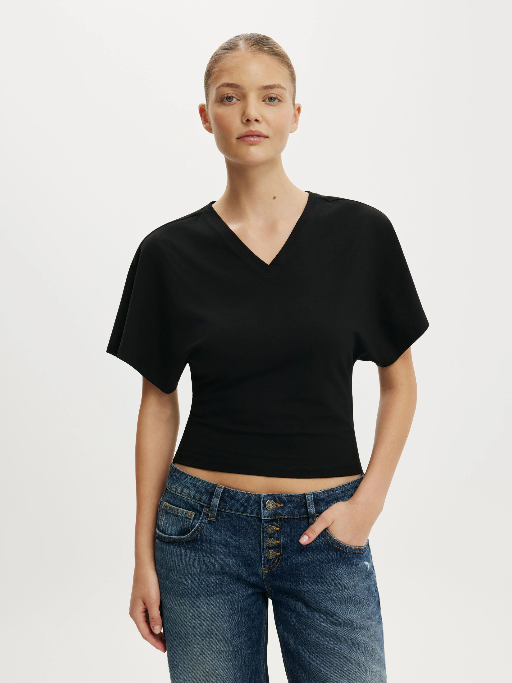 COTTON ON Áo Thun Cổ V Nữ - Blair Batwing V Neck