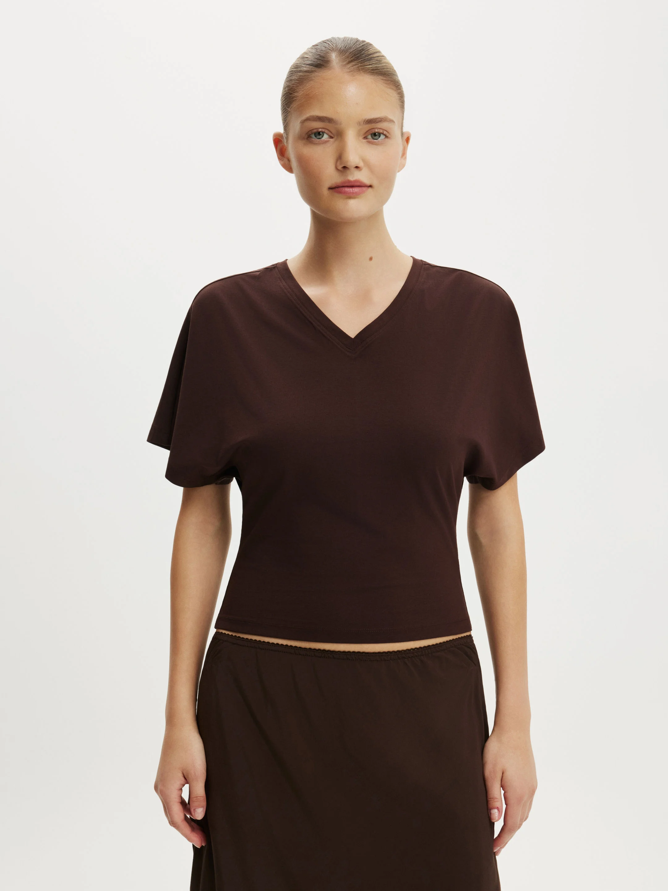 COTTON ON Áo Thun Cổ V Nữ - Blair Batwing V Neck