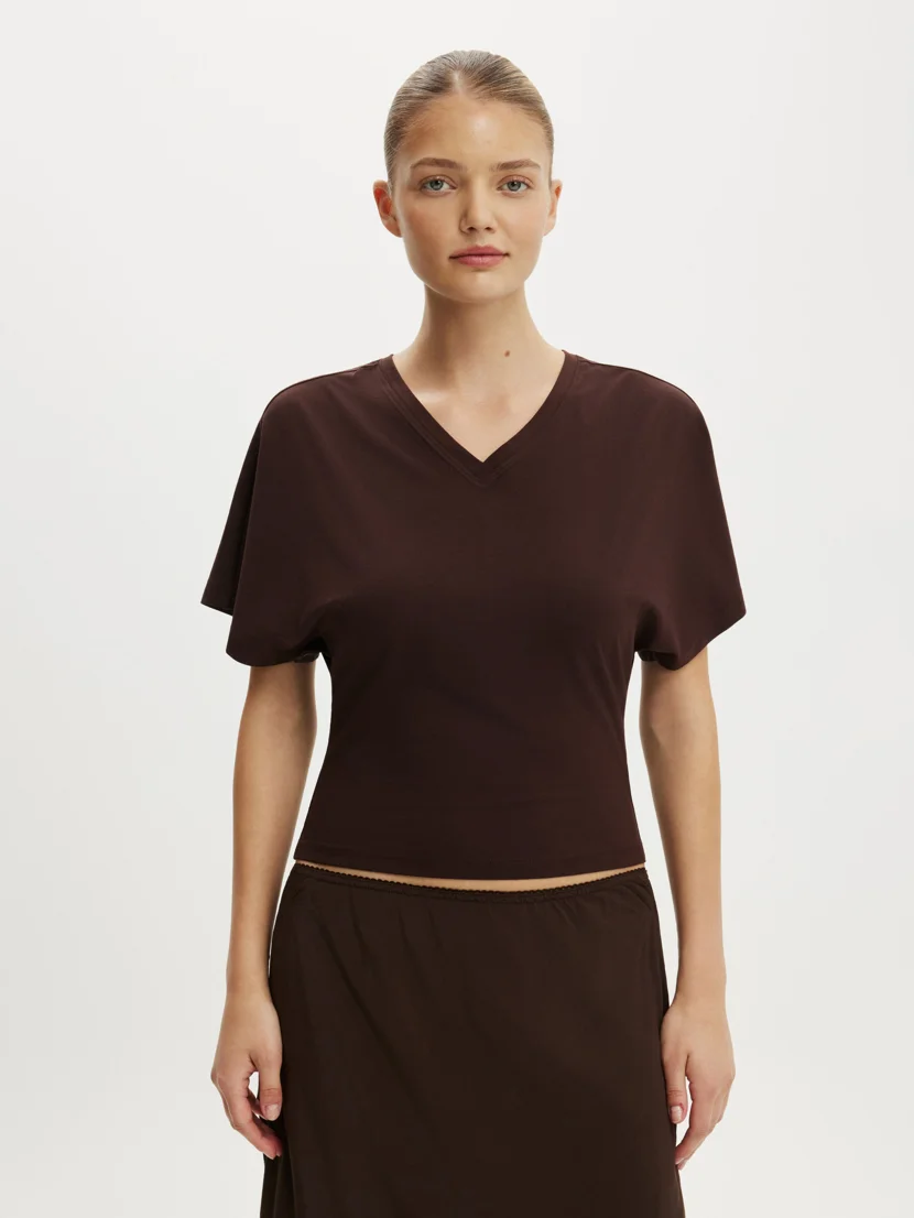 COTTON ON Áo Thun Cổ V Nữ - Blair Batwing V Neck