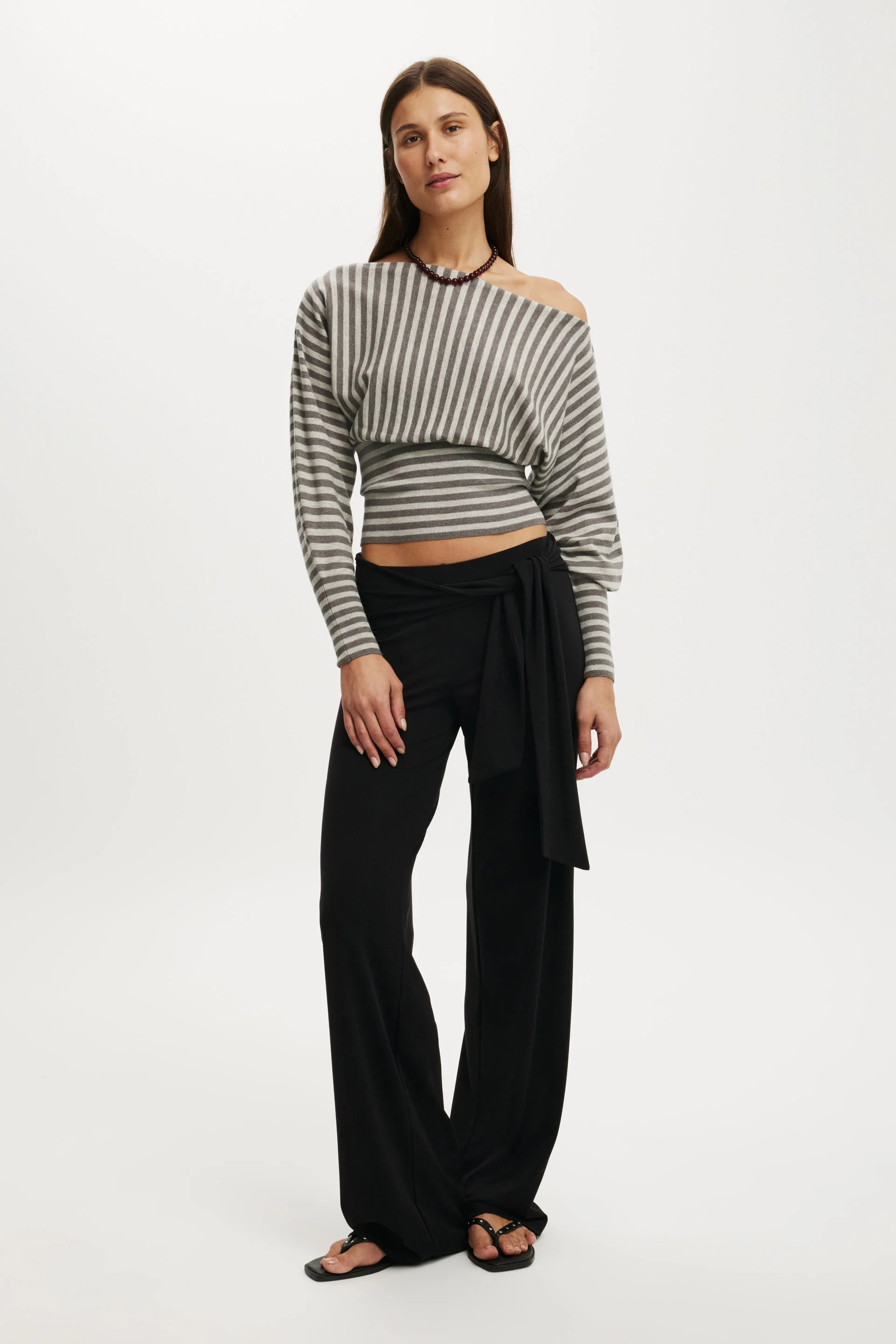 COTTON ON Áo Lệch Vai Nữ - Everfine Ls Batwing Knit