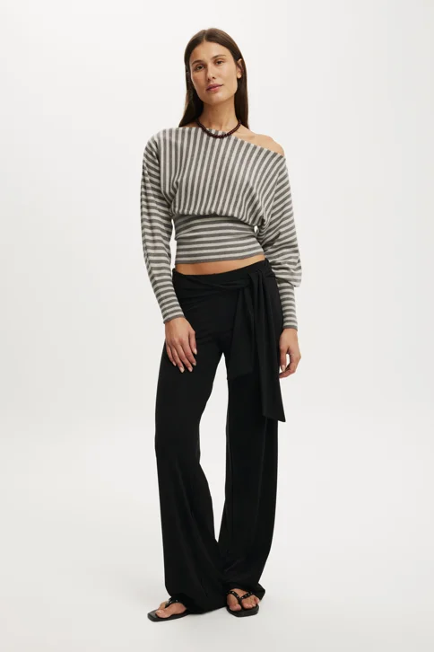 COTTON ON Áo Lệch Vai Nữ - Everfine Ls Batwing Knit