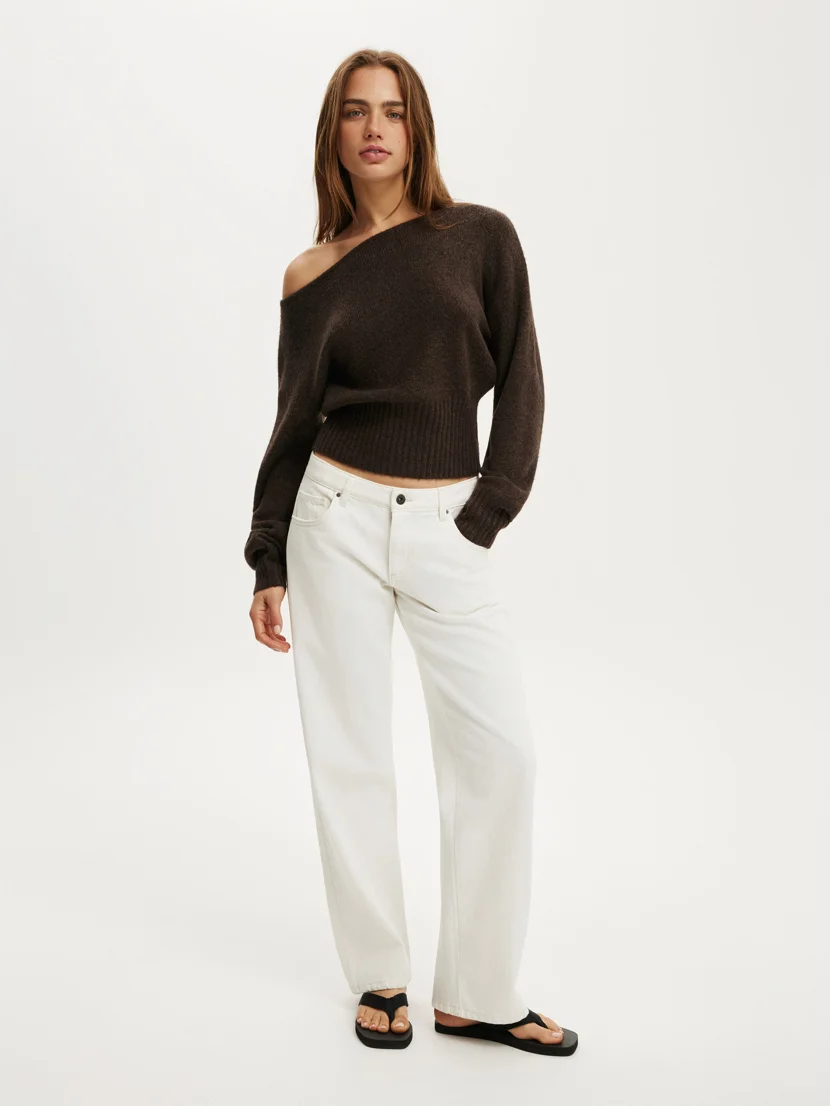 COTTON ON Áo Len Lệch Vai Nữ - Softest Luxe Off Shoulder Knit