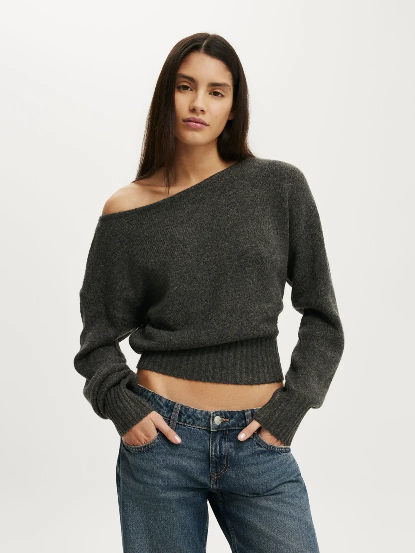 COTTON ON Áo Len Lệch Vai Nữ - Softest Luxe Off Shoulder Knit