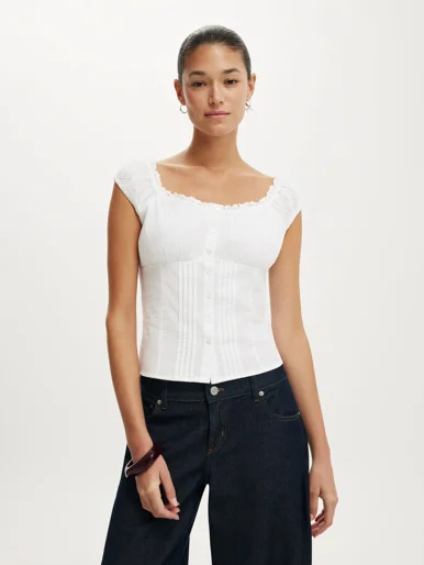 COTTON ON Áo Kiểu Nữ-Jamie Off Shoulder Top