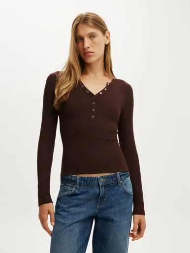 COTTON ON Áo Thun Dài Tay Nữ - Blake Henley Long Sleeve