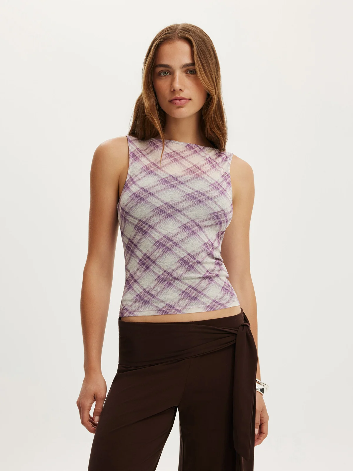 COTTON ON Áo Kiểu Cộc Tay Nữ - Maxi Mesh Tank
