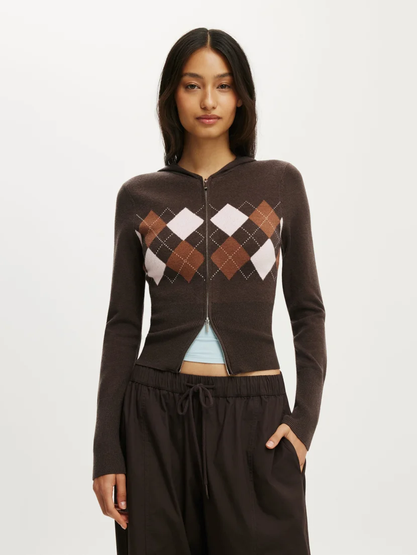 COTTON ON Áo Len Dài Tay Nữ - Everfine Hooded Knit