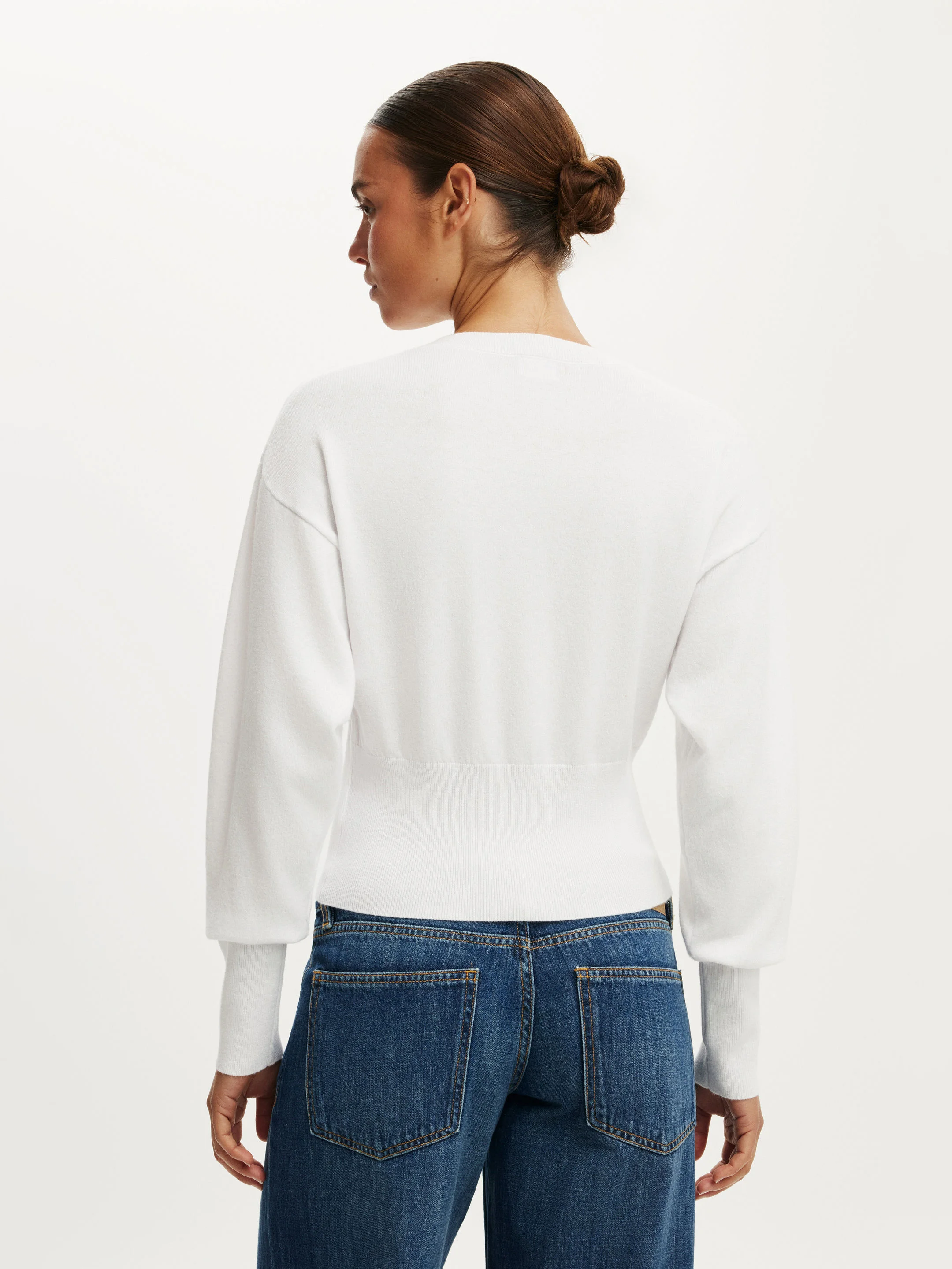 COTTON ON Áo Len Cardigan Dài Tay Nữ-Sara Button Cardigan