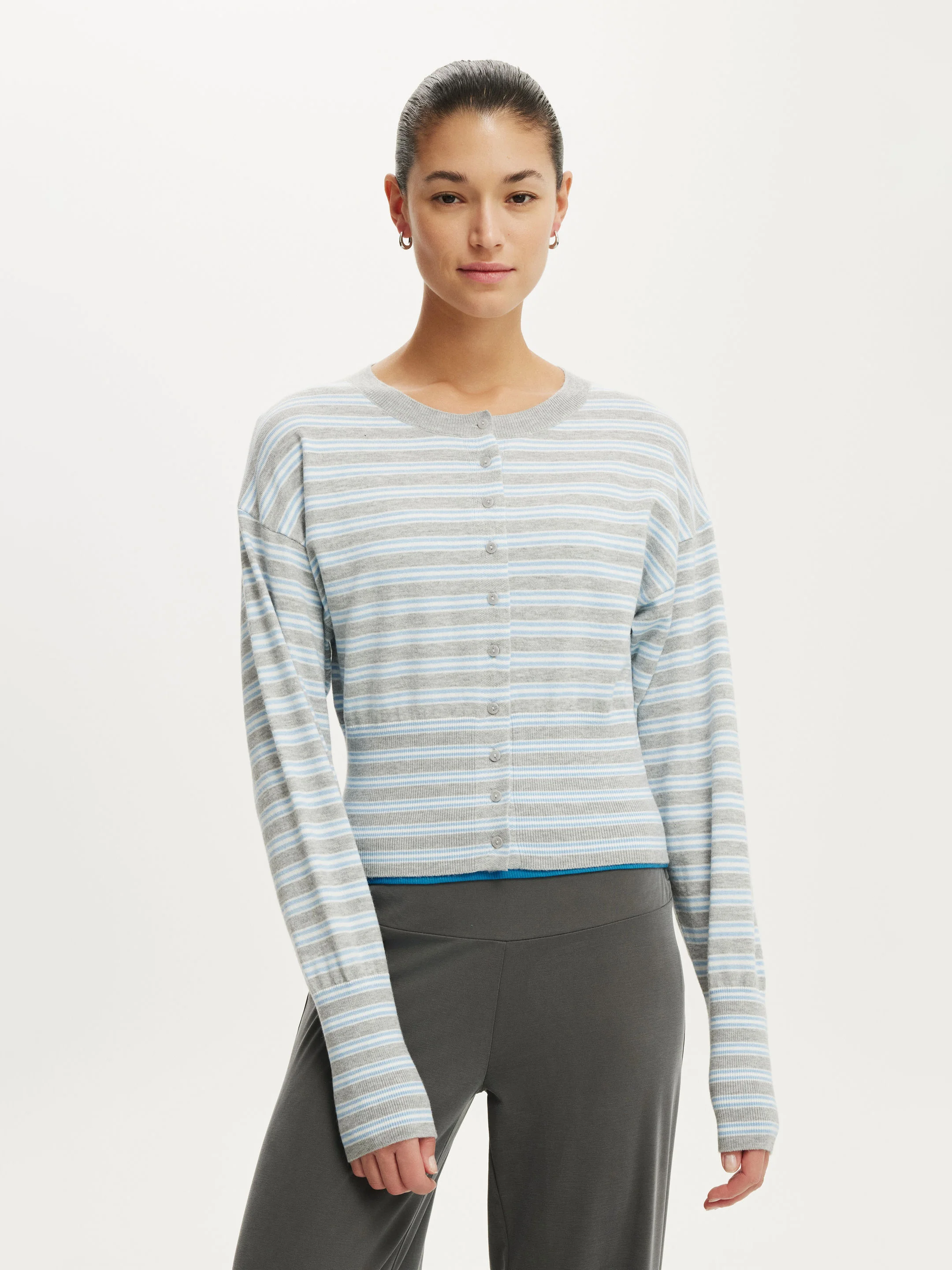 COTTON ON Áo Len Cardigan Dài Tay Nữ - Sara Button Cardigan