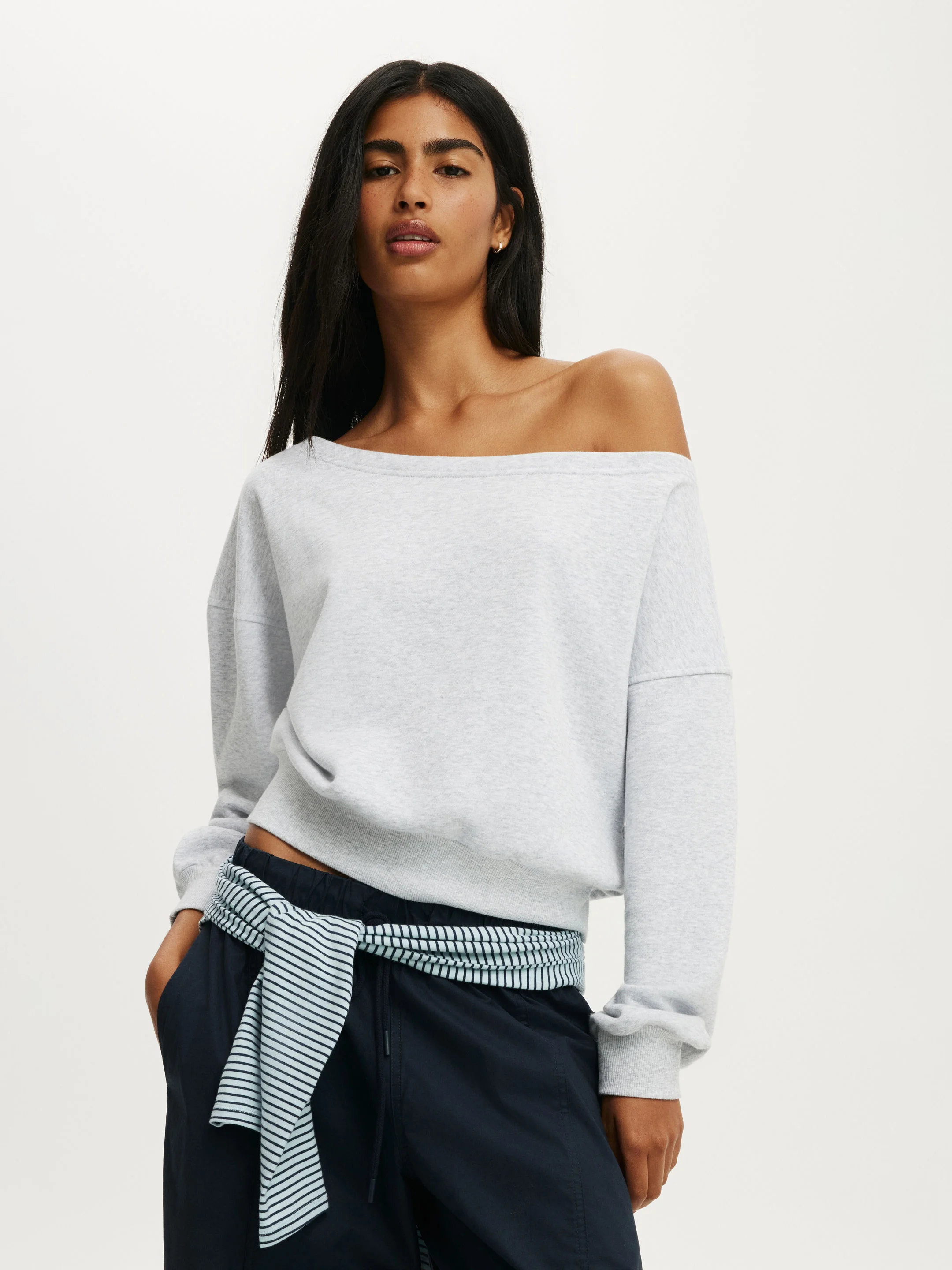 COTTON ON Áo Lệch Vai Nữ-Off Shoulder Sweatshirt