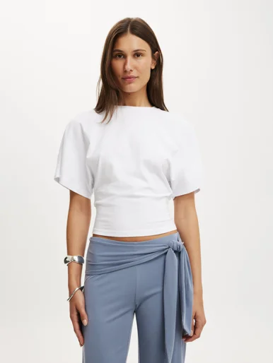 COTTON ON Áo Thun Ngắn Tay Nữ-Blair Batwing Short Sleeve Tee