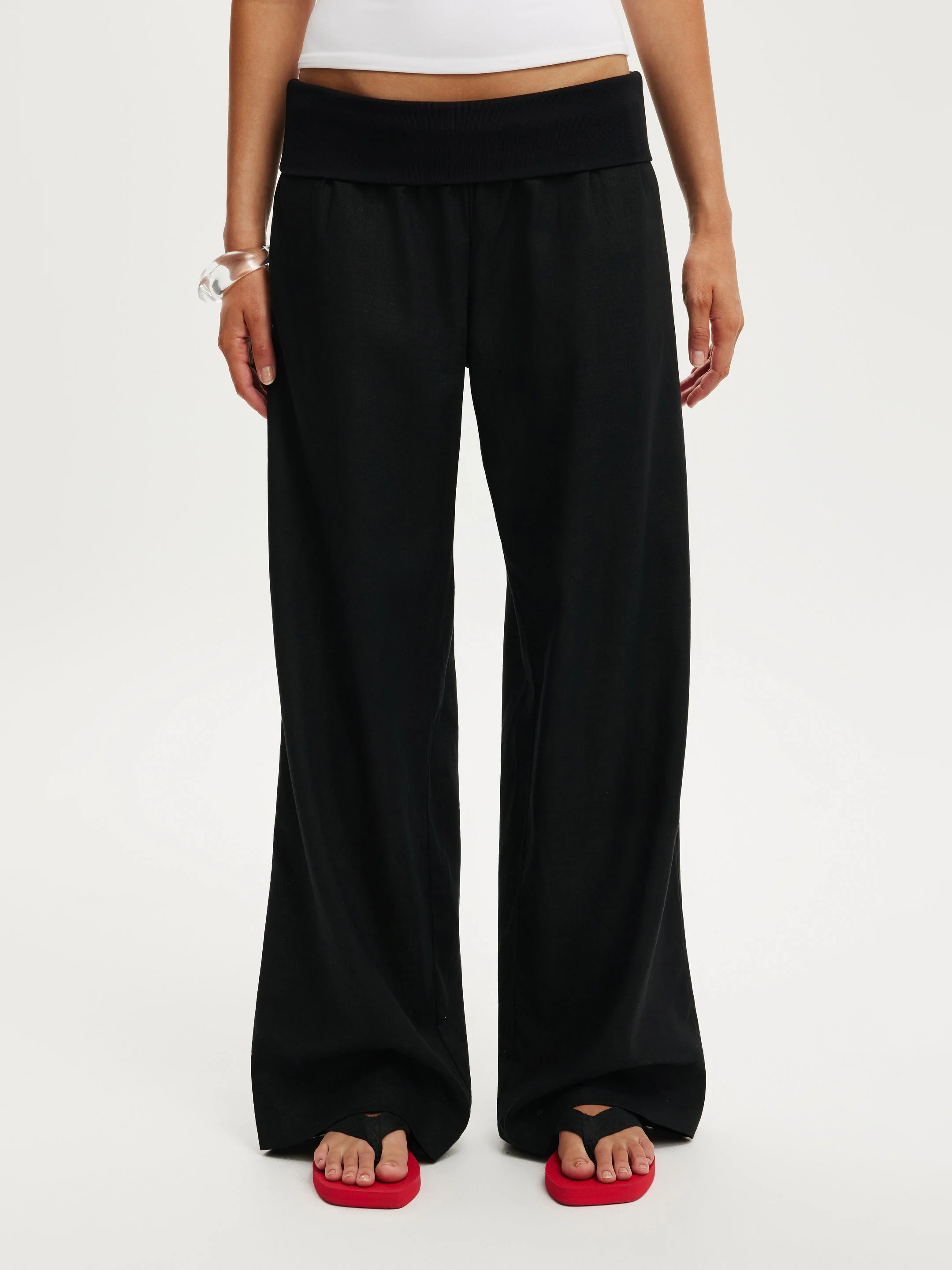 COTTON ON Quần Dài Nữ - Haven Fold Over Pant
