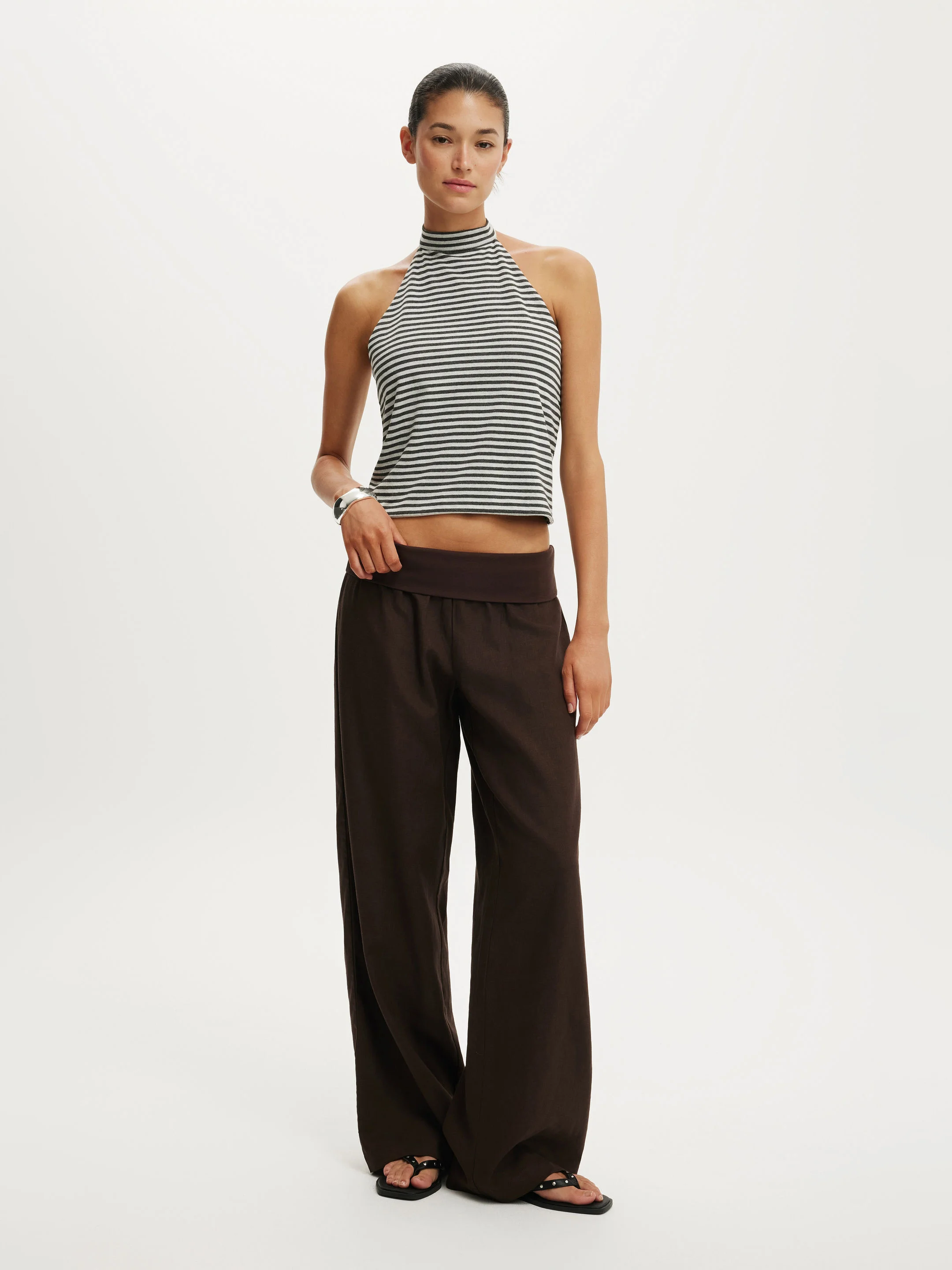 COTTON ON Quần Dài Nữ - Haven Fold Over Pant