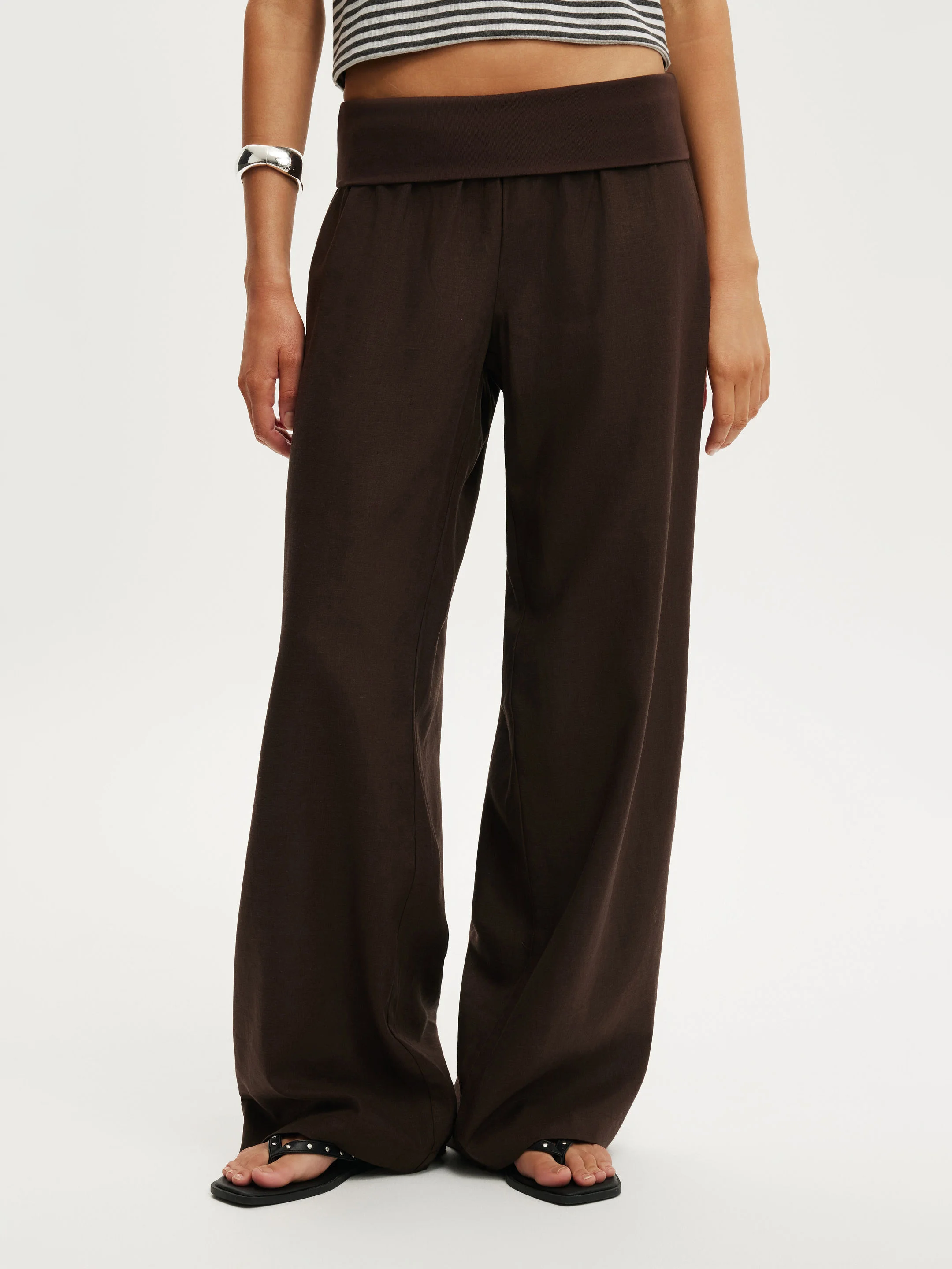 COTTON ON Quần Dài Nữ - Haven Fold Over Pant