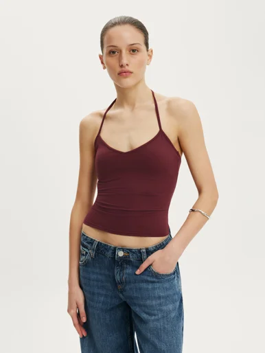 COTTON ON Áo Yếm Dây - Hold Me Tie Halter