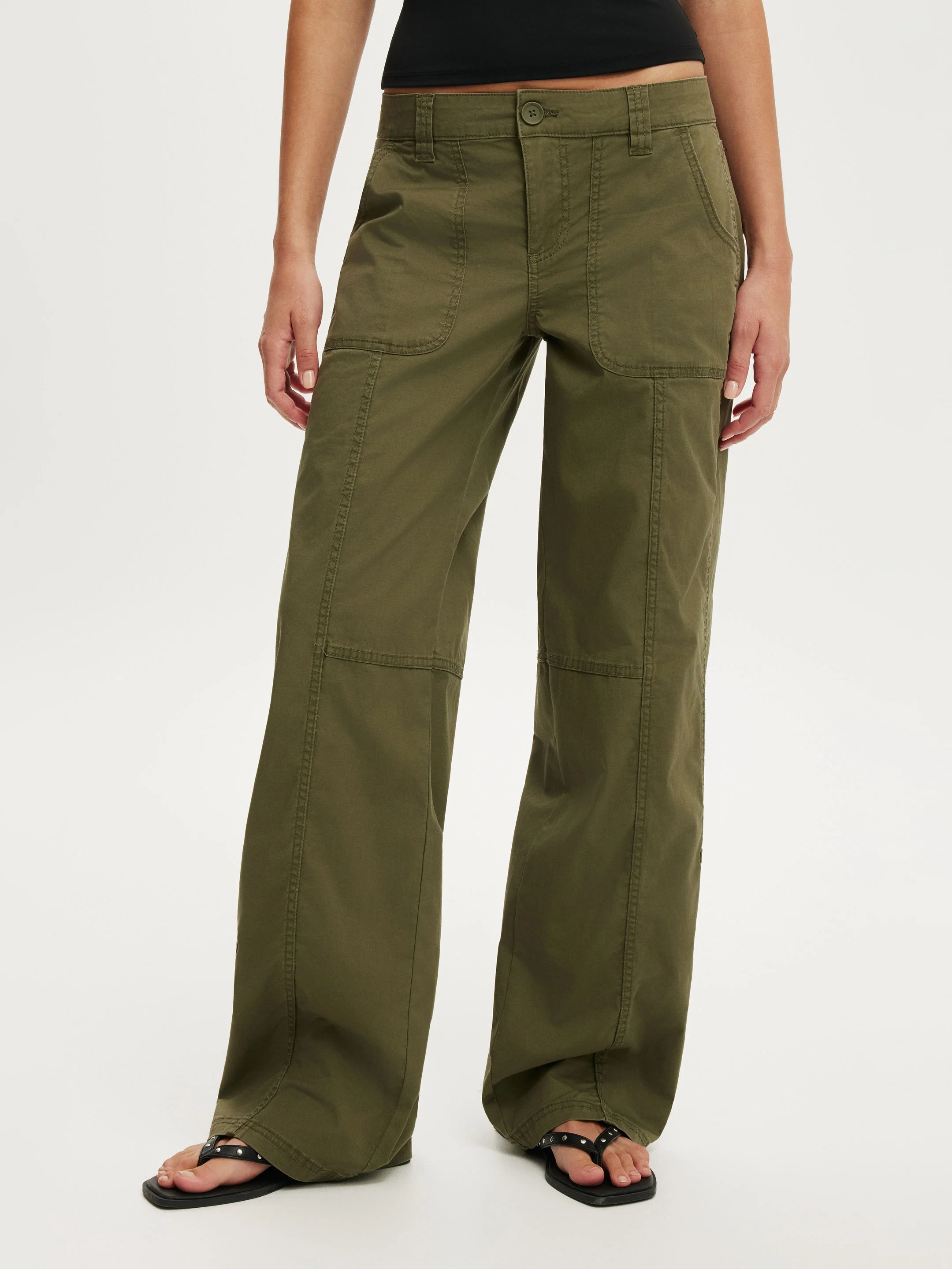 COTTON ON Quần Dài Nữ - Lexi Low Rise Utility Pant