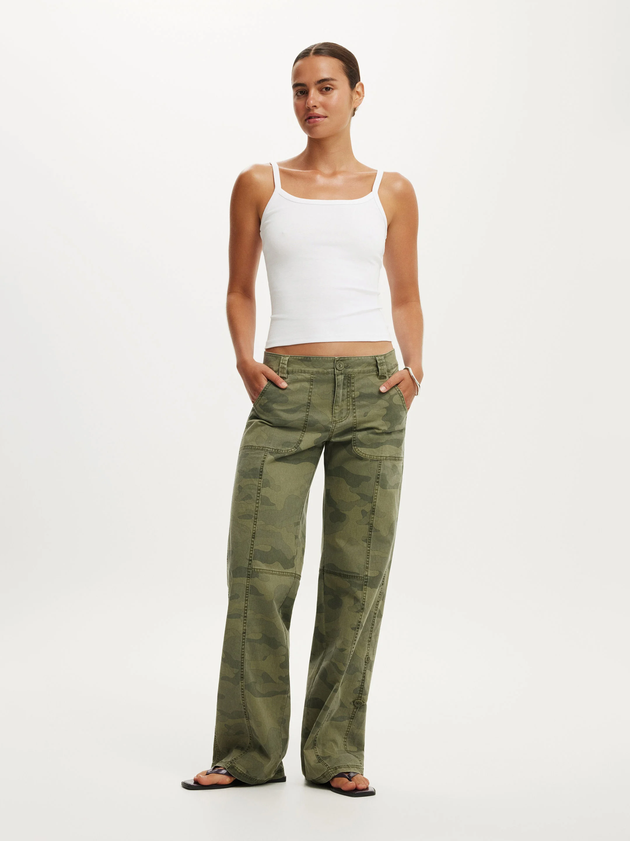 COTTON ON Quần Dài Nữ - Lexi Low Rise Utility Pant