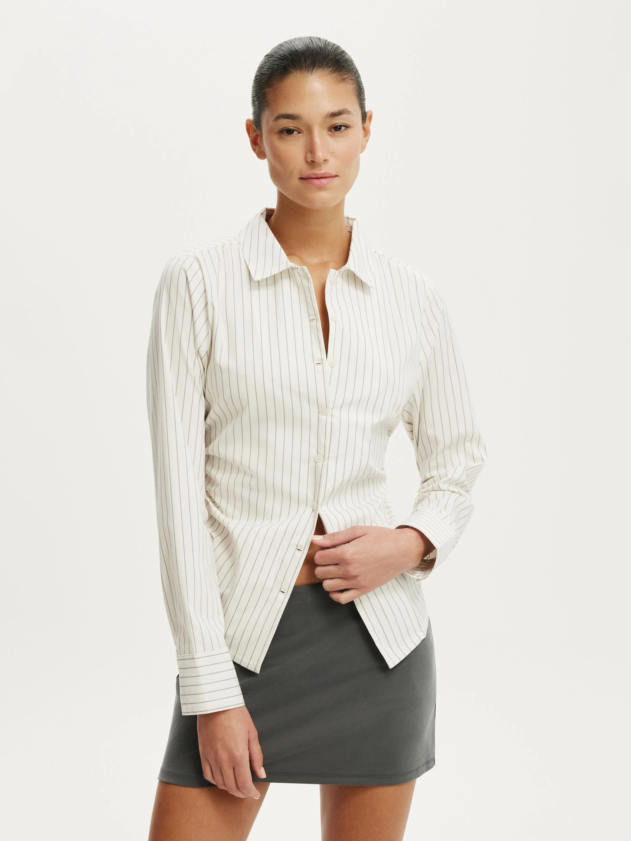 COTTON ON Áo Sơ Mi Dài Tay Nữ - Peyton Gathered Long Sle Shirt