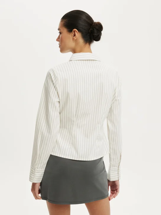 COTTON ON Áo Sơ Mi Dài Tay Nữ - Peyton Gathered Long Sle Shirt