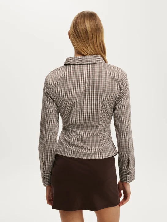 COTTON ON Áo Sơ Mi Dài Tay Nữ - Peyton Gathered Long Sle Shirt