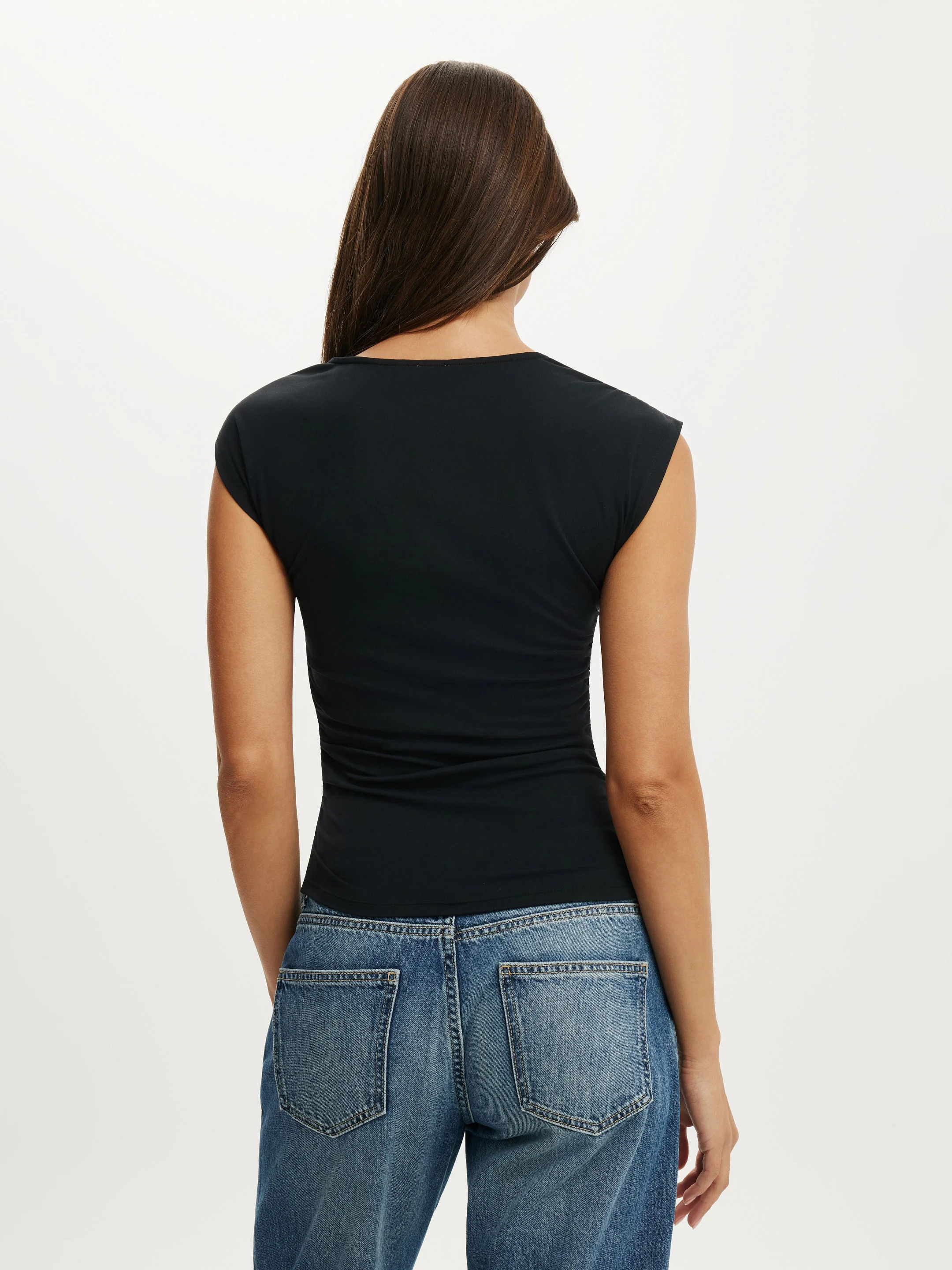 COTTON ON Áo Kiểu Nữ - Scout Asymmetric Short Sleeve