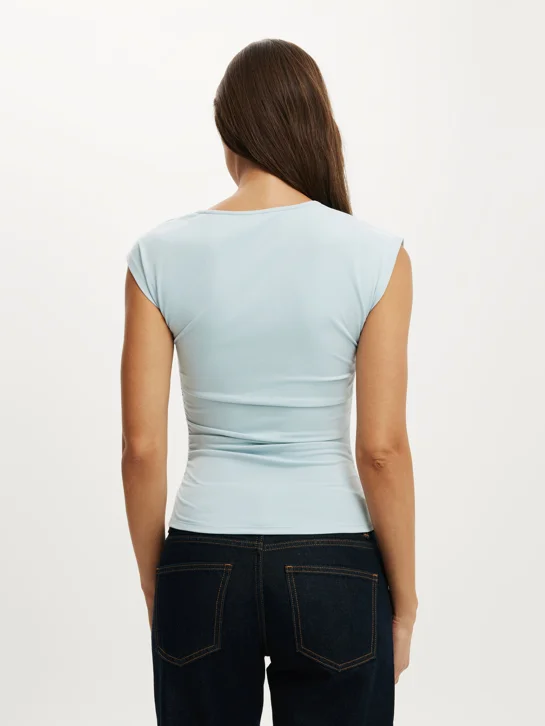 COTTON ON Áo Kiểu Nữ - Scout Asymmetric Short Sleeve
