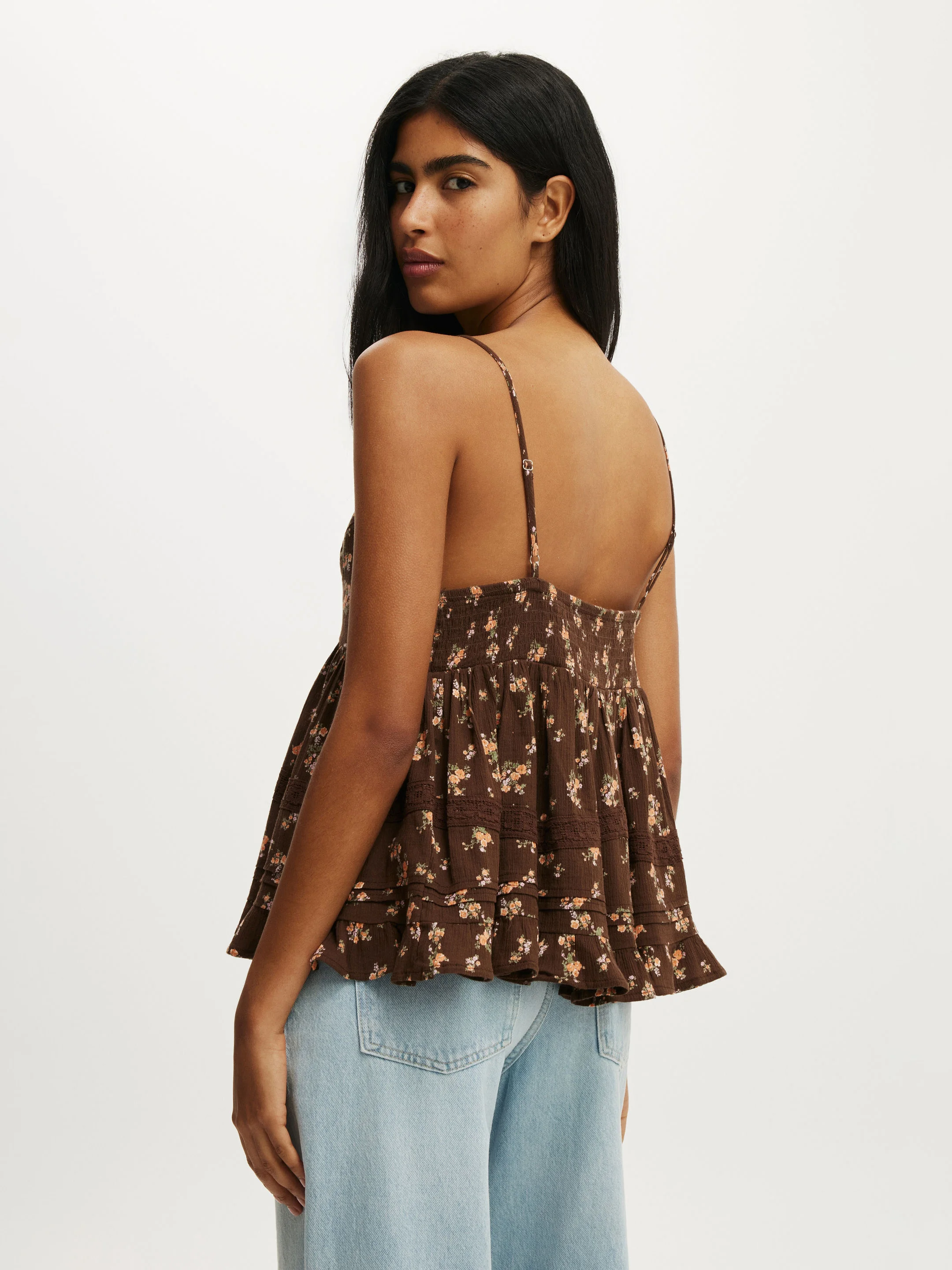 COTTON ON Áo Kiểu 2 Dây Nữ - Billie Lace Babydoll Cami