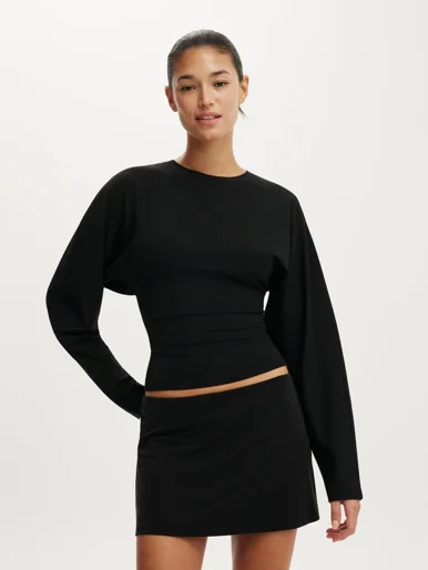 COTTON ON Áo Thun Dài Tay Nữ-Blair Batwing Long Sleeve