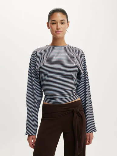 COTTON ON Áo Thun Dài Tay Nữ-Blair Batwing Long Sleeve