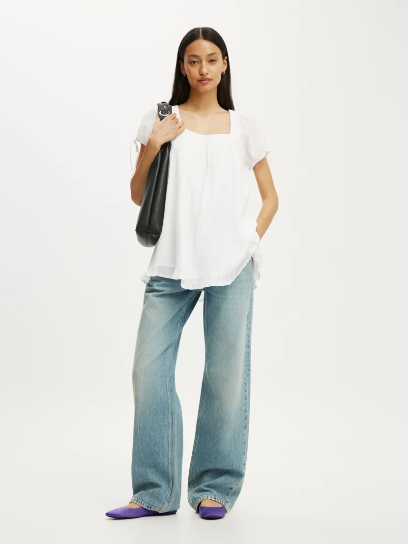 COTTON ON Áo Kiểu Nữ - Eliza Babydoll Tunic Top