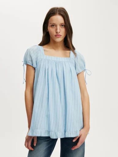 COTTON ON Áo Kiểu Nữ - Eliza Babydoll Tunic Top