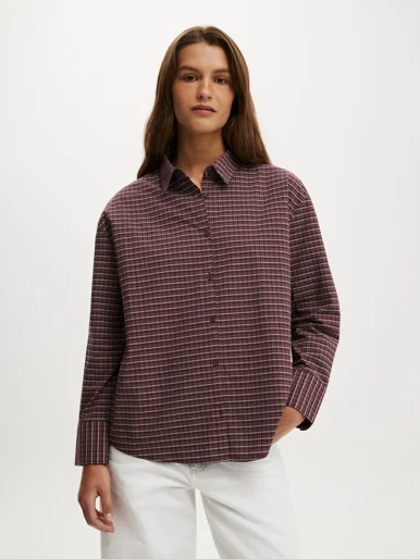 COTTON ON Áo Sơ Mi Dài Tay Nữ-Sloane Oversized Shirt