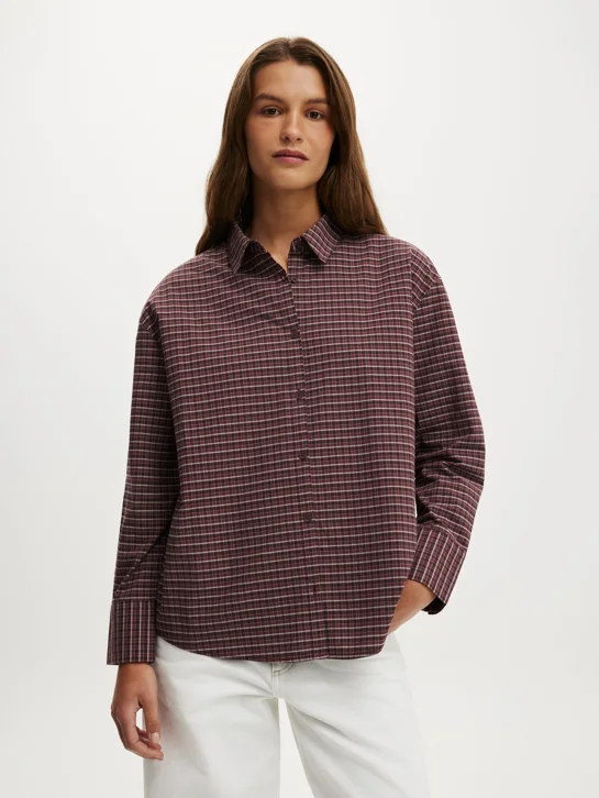 COTTON ON Áo Sơ Mi Dài Tay Nữ-Sloane Oversized Shirt