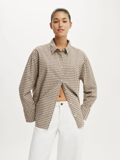 COTTON ON Áo Sơ Mi Dài Tay Nữ-Sloane Oversized Shirt